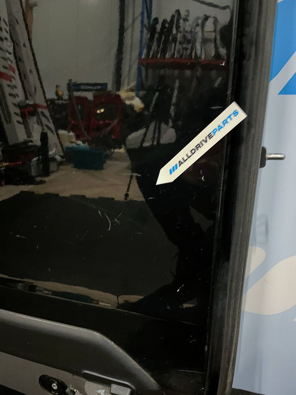 Ford Transit Custom achterdeur links dicht zwart