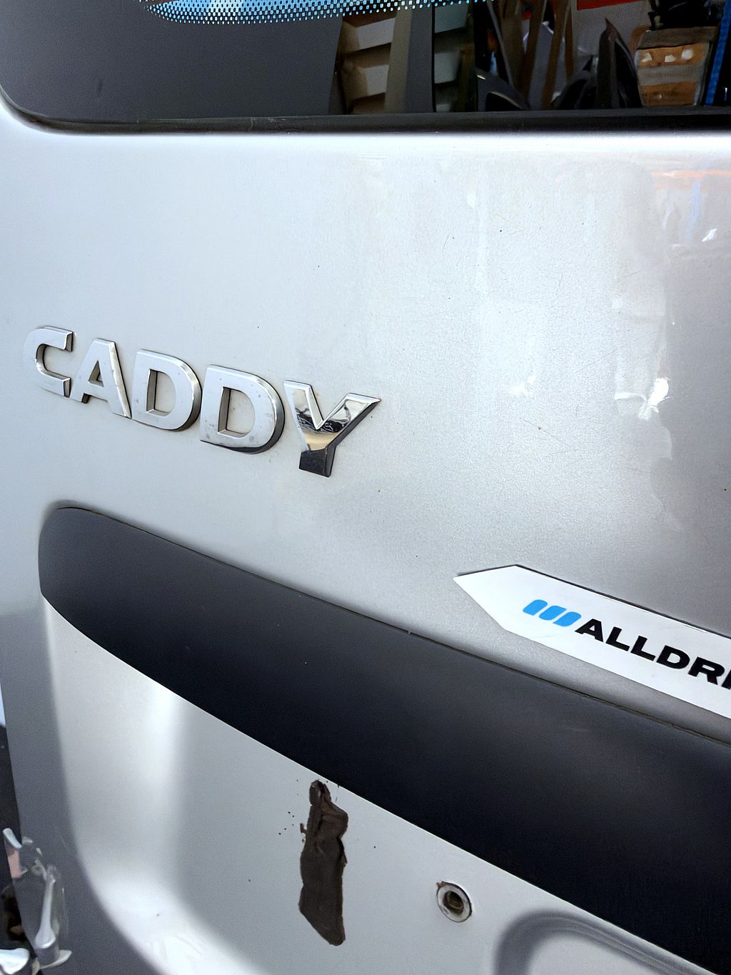 VW Caddy achterdeur links zilvergrijs LA7W 2K0827091J