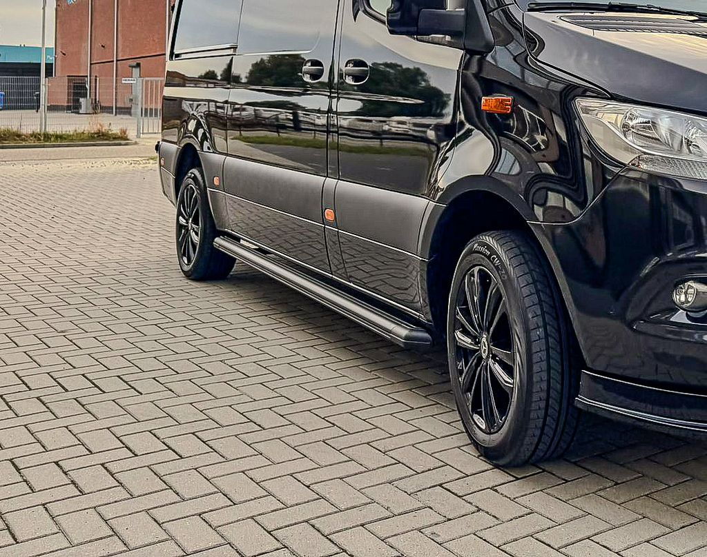 Mercedes Sprinter W907 Sidesteps Mat Zwart Anti-Slip 2018 +